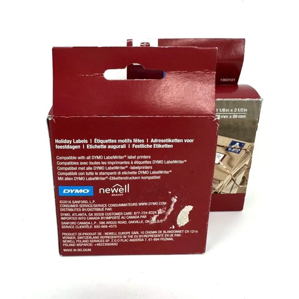 DYMO LW Holiday Christmas Address Labels 1-1/8 x 3-1/2